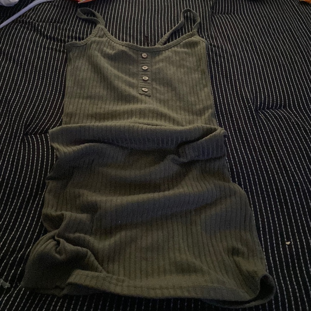 Olive green dress